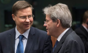 Mes Gentiloni e Dombrovskis
