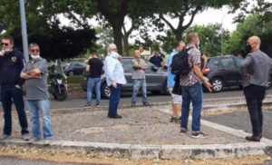 Manifestazione tassisti Regione Lazio