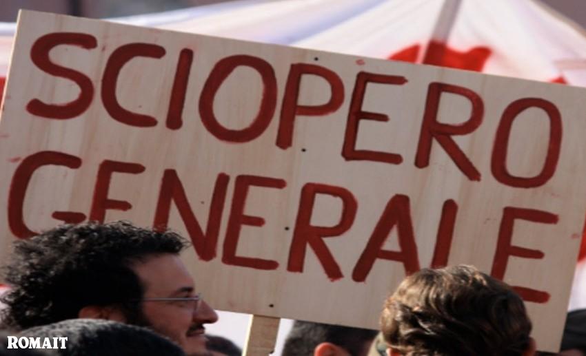 Manifestazione per lo sciopero generale