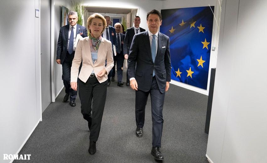 finanziamenti europei: ursula von der leyen e giuseppe conte