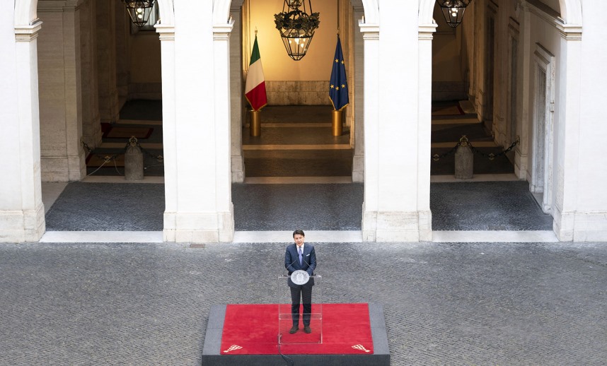 Giuseppe Conte, conferenza stampa