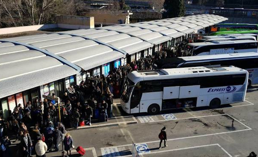 Test rapidi, autostazione Tiburtina