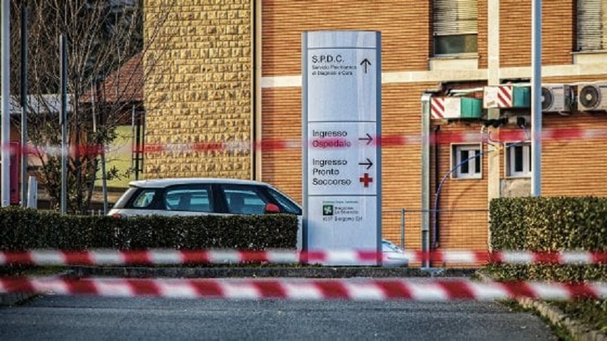 gestione della pandemia: il pronto soccorso di alzano dopo l'inizio del lockdown