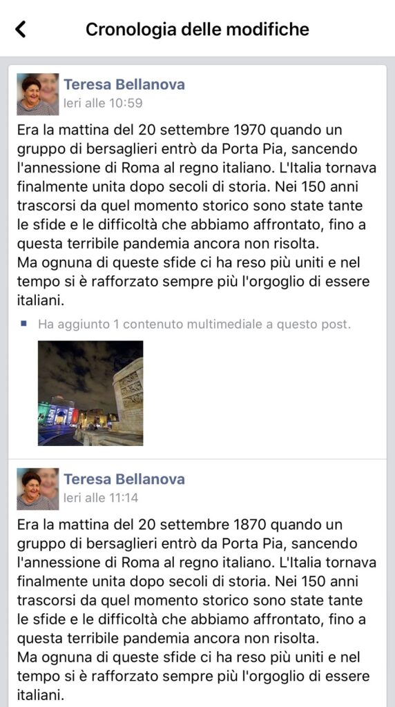 gaffe di teresa bellanova