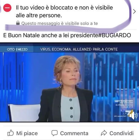 Riportiamo le parole del presidente Mio Paolo Bianchini, in merito a quella che sarebbe un'operazione di censura sui social da parte del governo