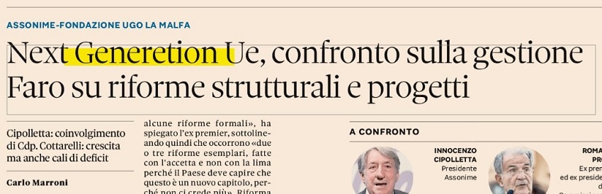 next generation ue e riforme strutturali