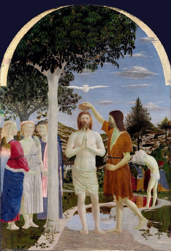 piero della francesca - battesimo di cristo