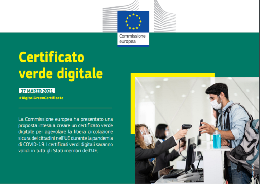 passaporto vaccinale: certificato verde digitale