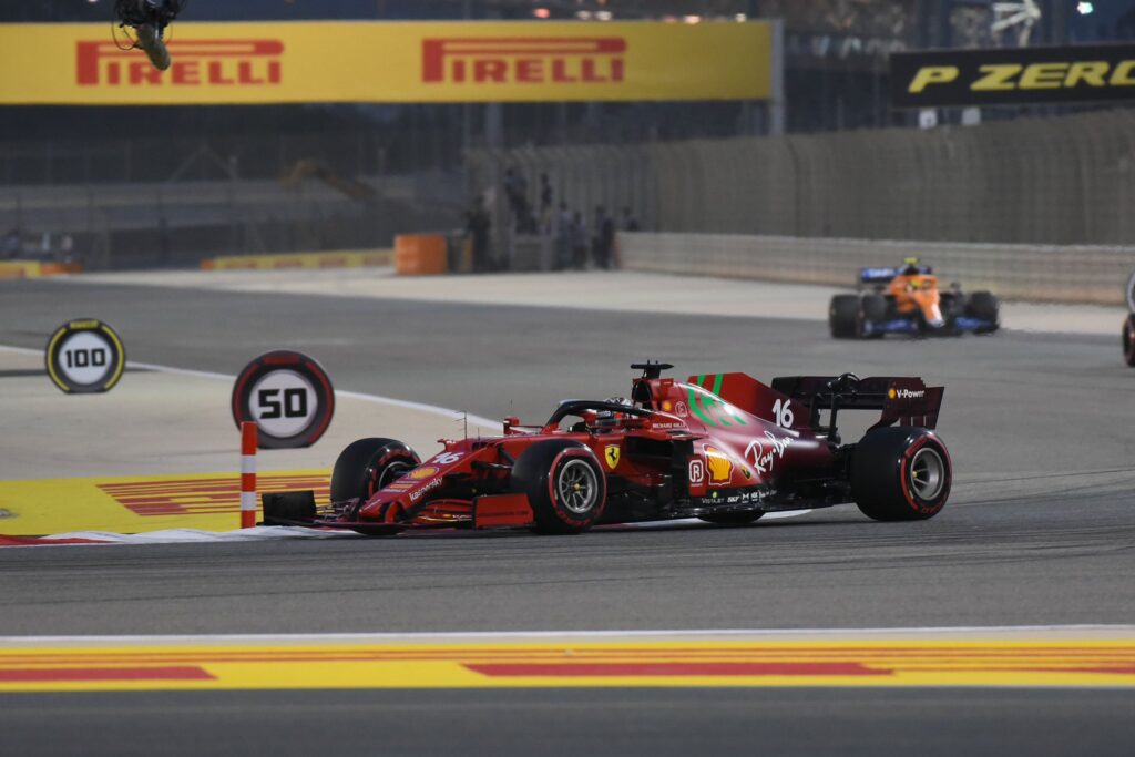 F1 Leclerc Ferrari Bahrain