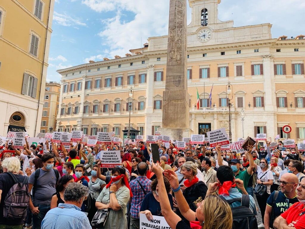 no, signor presidente: #restiamoliberi a roma nel luglio 2020