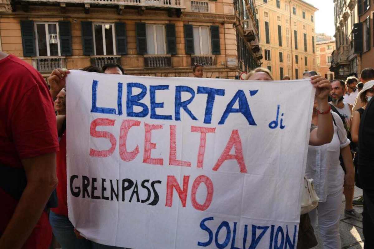Proteste no Green Pass in Italia