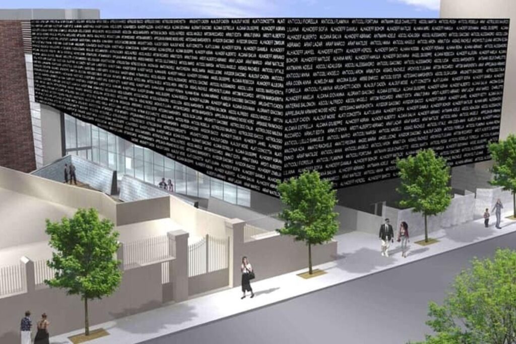 Il progetto 3D del museo della Shoah a Roma