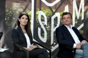 Virginia Raggi e Carlo Calenda