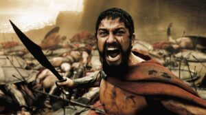 leonida, re spartano, nel film "300" di Z. Snyder