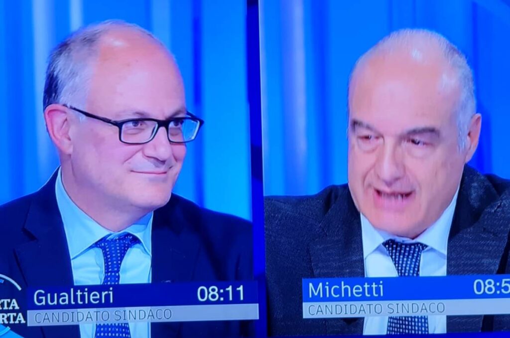 Roberto Gualtieri e Enrico Michetti