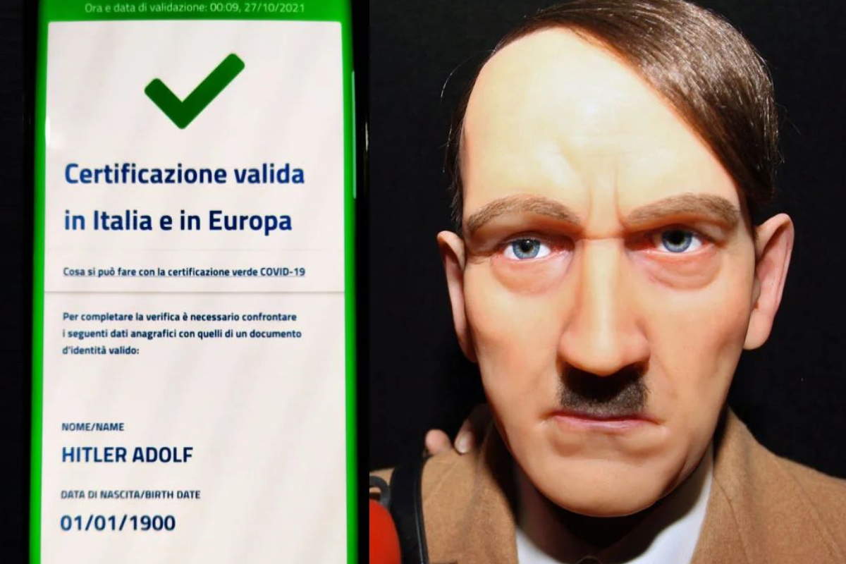 Green pass Adolf Hitler
