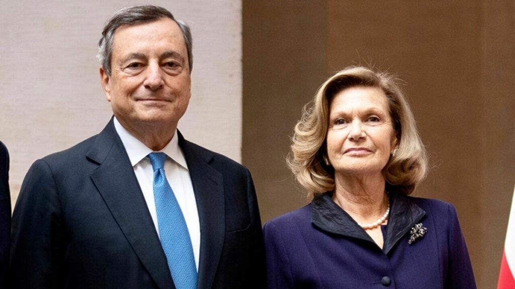 mario draghi e maria serenella cappello