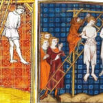 Miniatura medievale con impiccati