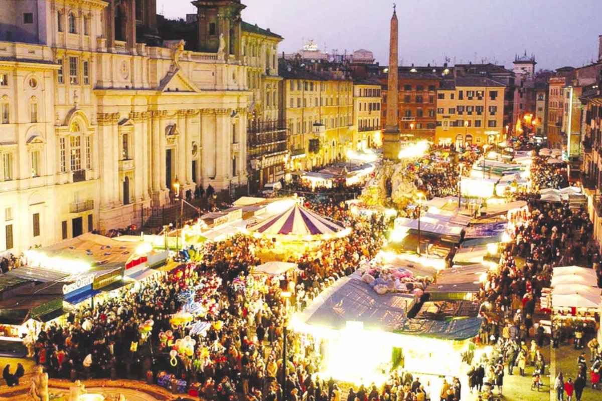 Piazza Navona mercatino Natale