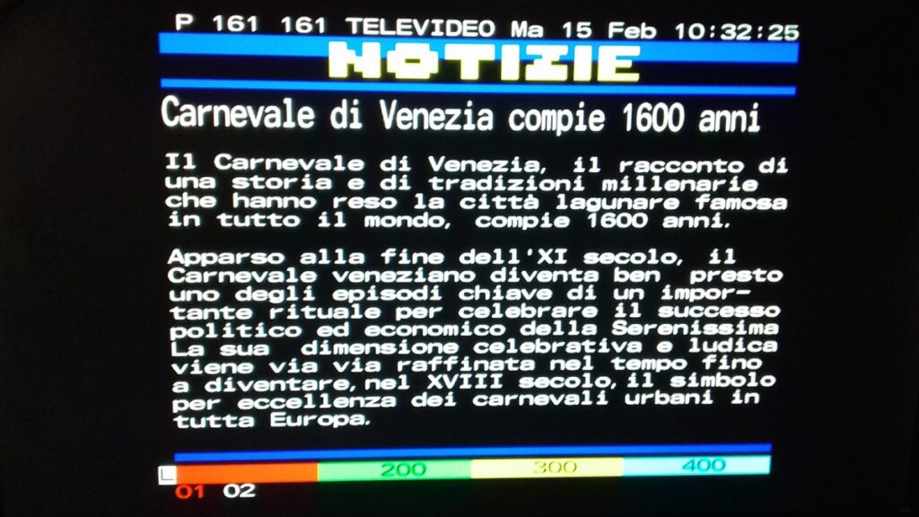 Screenshot Televideo RAI (15-02-2022)