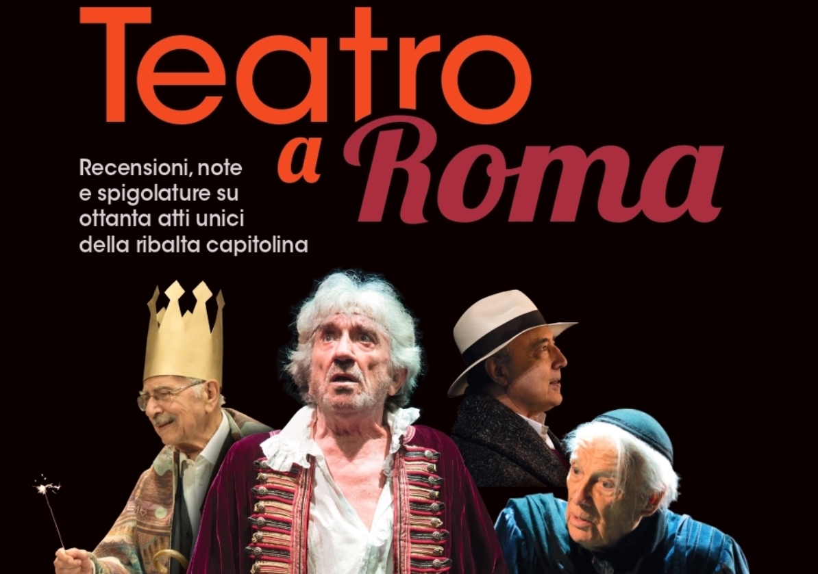 Teatro-a-Roma, nella foto Luigi De Filippo, Gigi Proietti, Pierfrancesco Pingitore, Giorgio Albertazzi