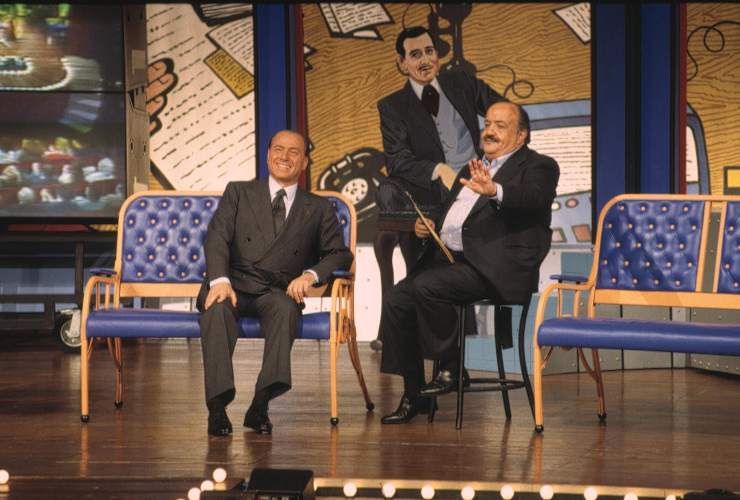 Maurizio Costanzo con Silvio Berlusconi