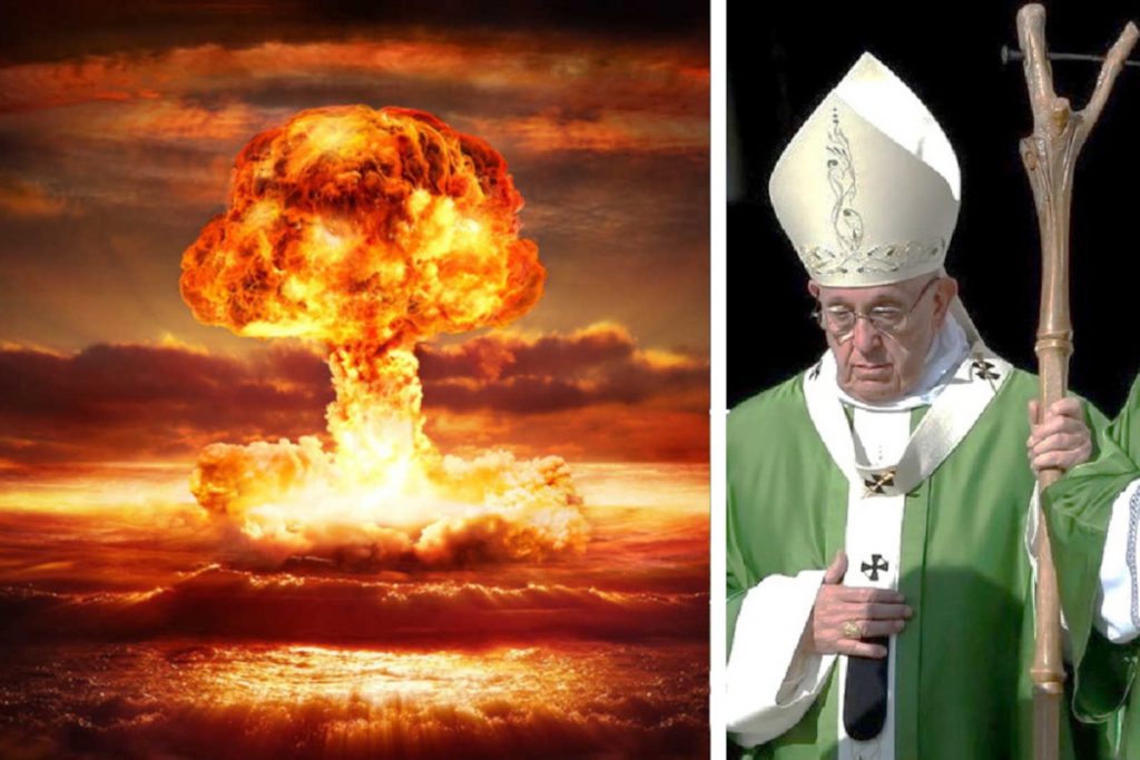 esplosione nucleare e Bergoglio