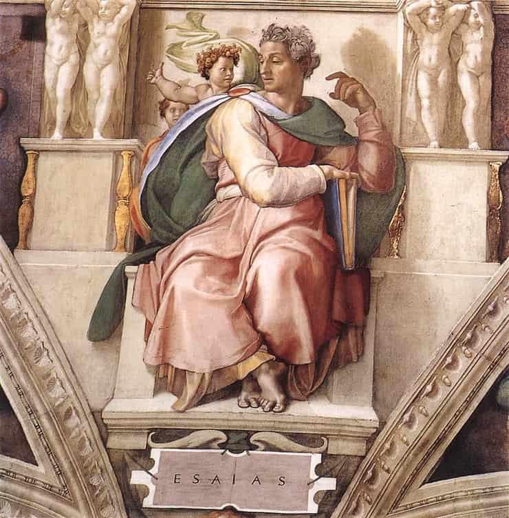 Michelangelo Buonarroti - Volta della Cappella Sistina, Isaia