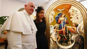 Bergoglio con Christina Kirchner