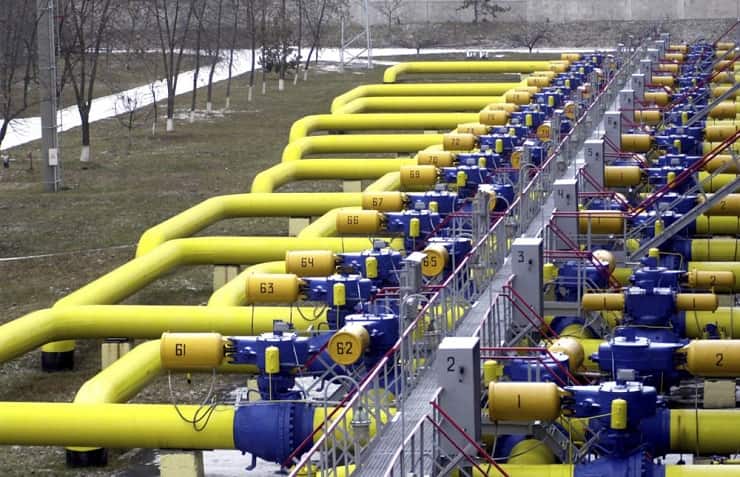 Tubature per il gas a Boyarka, in Ucraina