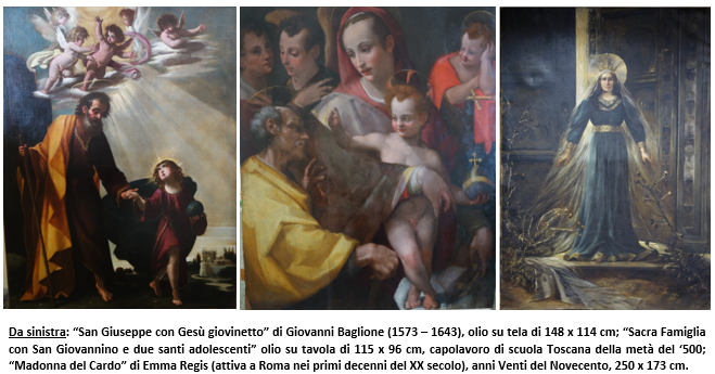 Nel Museo Diffuso del San Michele esposti tre preziosissimi dipinti restaurati dalla Fondazione Sorgente Group di Valter Mainetti