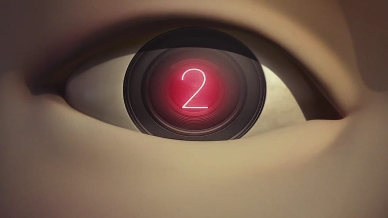 Un occhio con un numero due che presenta la serie