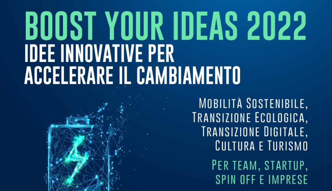 Locandina Boost your ideas 2022