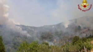 Incendio Via della Pisana a Roma