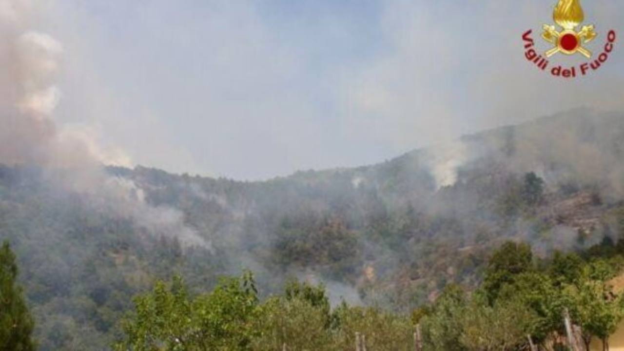 Incendio Via della Pisana a Roma