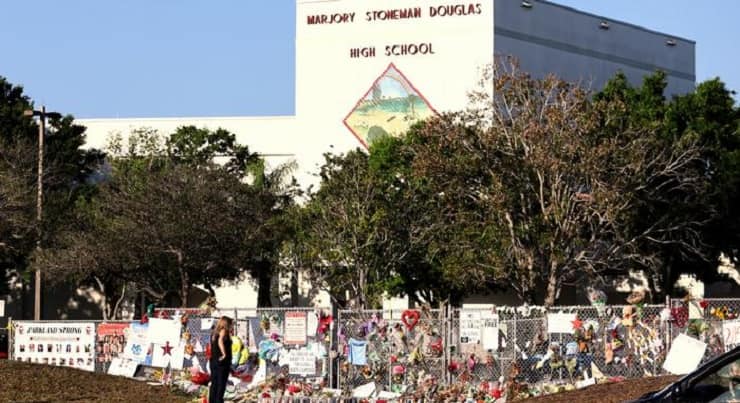 La scuola di Parkland, in Florida, teatro della sparatoria del 2018