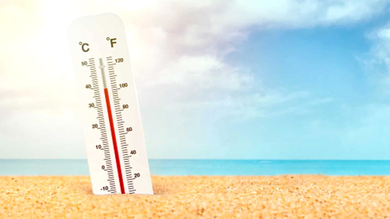 Termometro sulla sabbia