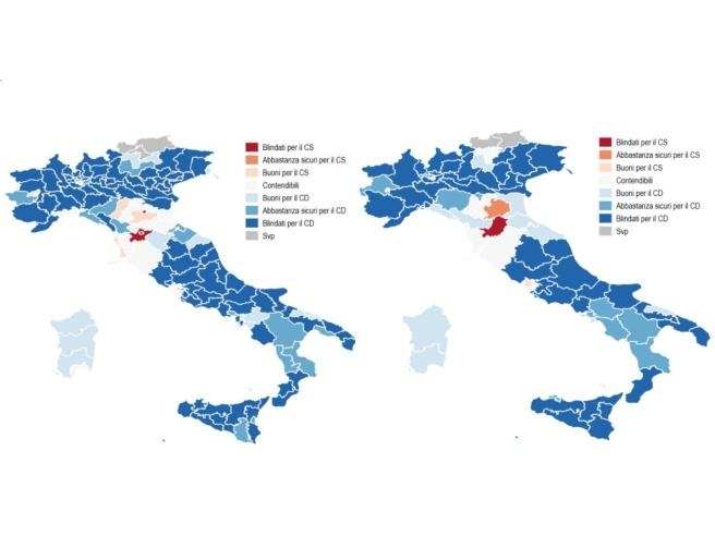 Collegi uninominali, infografica dell' Istituto Cattaneo