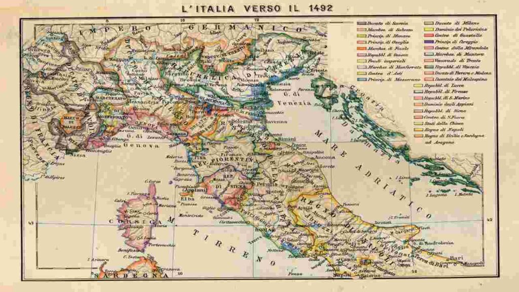 mappa dell'Italia