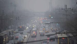 Inquinamento dell'aria in una città italiana