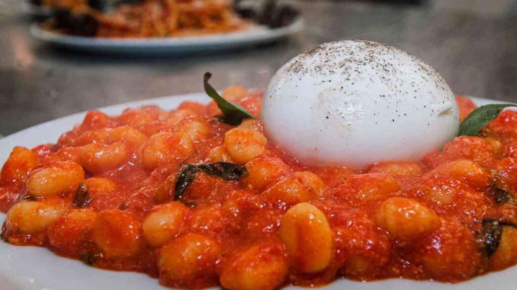 Gnocchetti alla sorrentina presso ristorante Olimpia