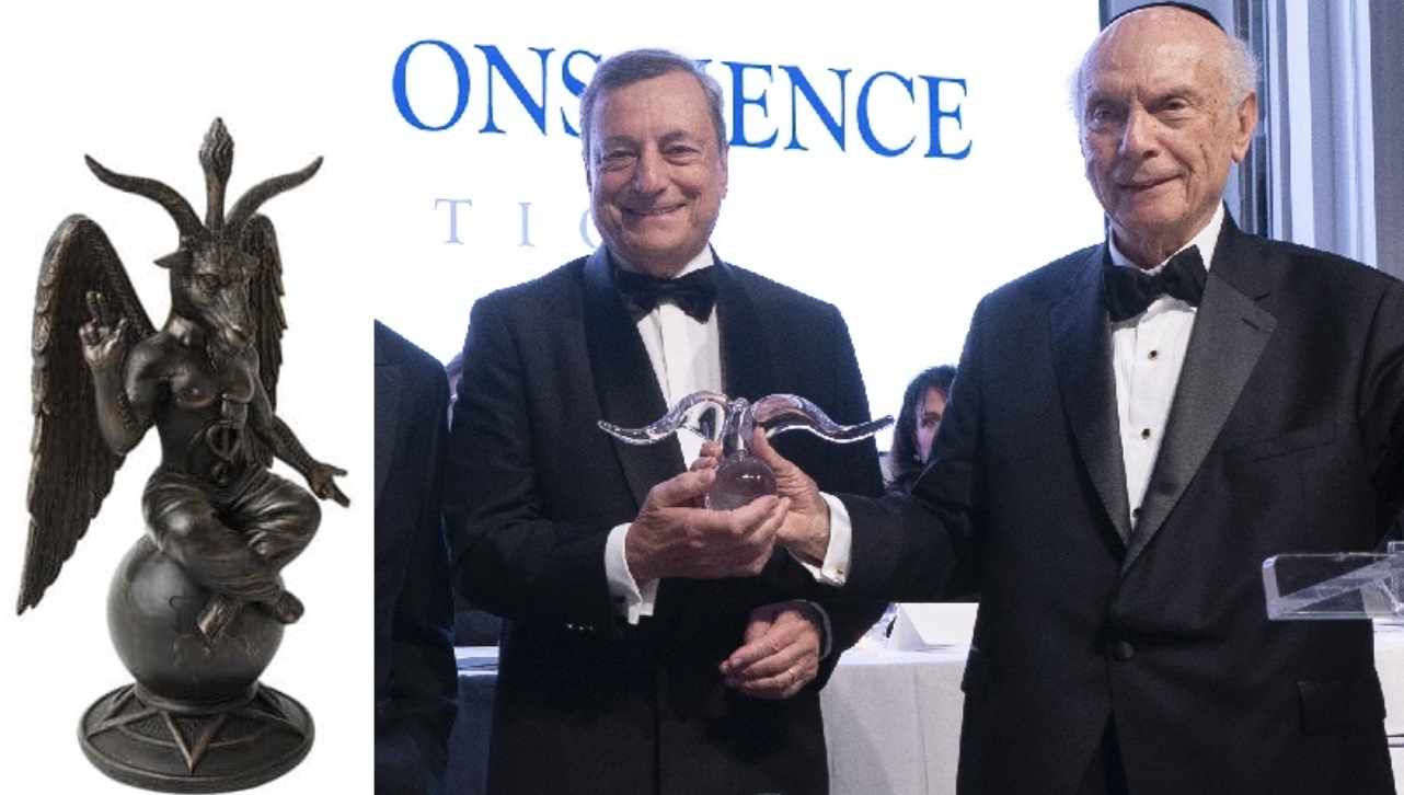 Mario Draghi riceve il premio di statista dell'anno