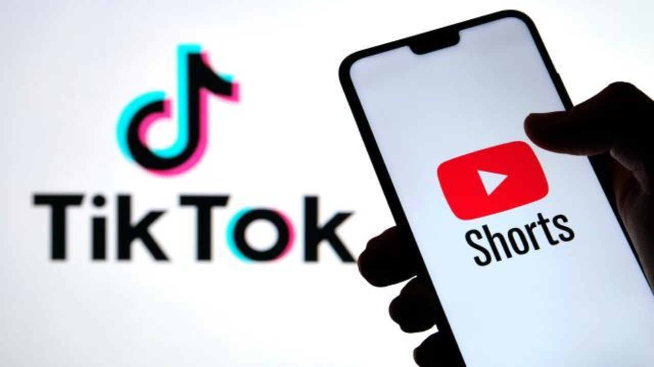 I loghi di TikTok e Youtube Shorts