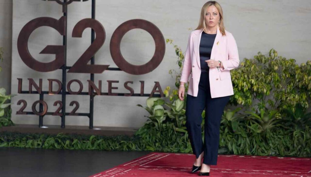 Giorgia Meloni al G20 in Indonesia