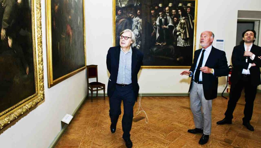 Vittorio Sgarbi ai musei comaschi