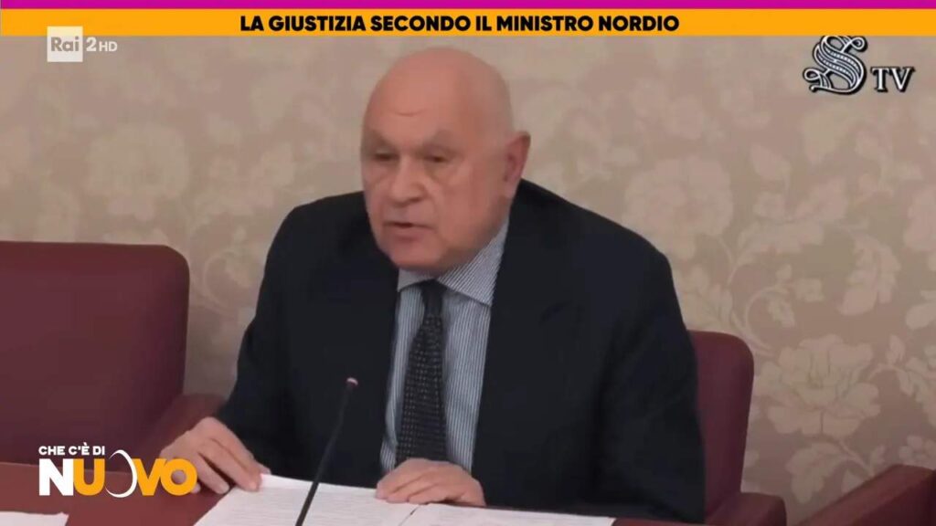 Carlo Nordio. ministro della Giustizia del Governo Meloni