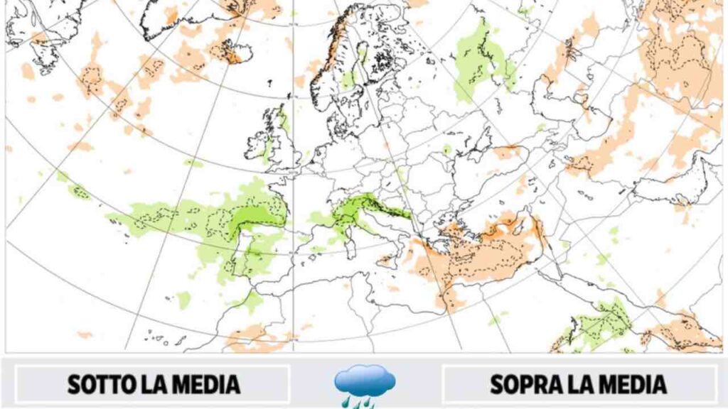 Cartina meteo per il Natale