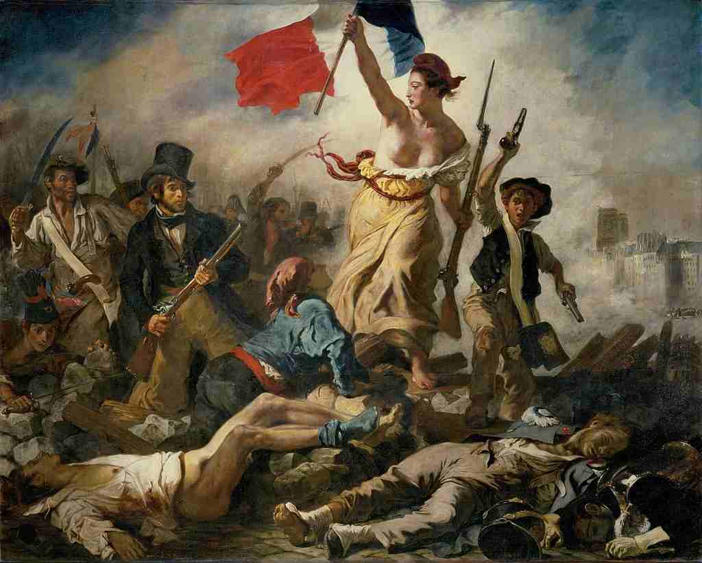 Il dipinto "La libertà guida il popolo" di Eugène Delacroix