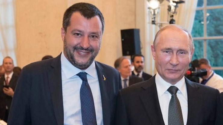 Matteo Salvini e Vladimir Putin