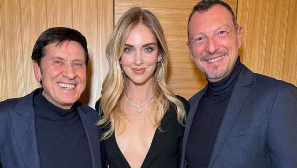 Gianni Morandi, Chiara Ferragni e Amadeus